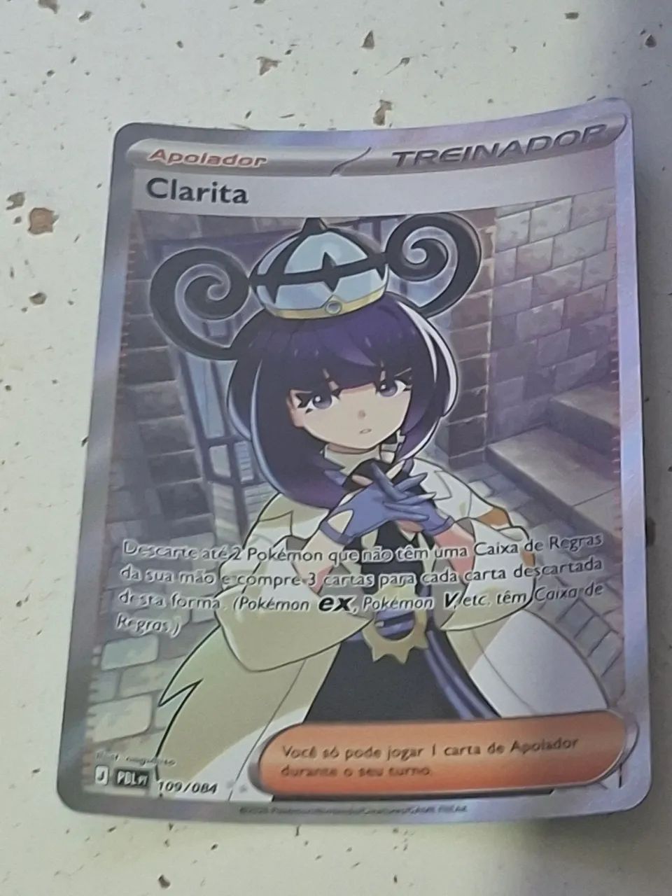 Carta pokemon Clarita folha 109/084