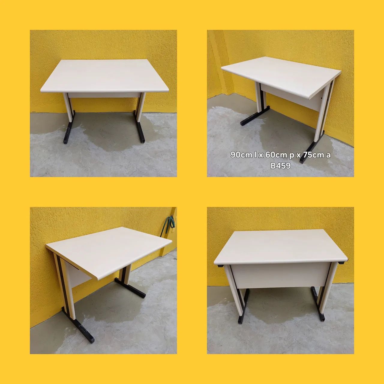 Mesa escritório 90x60cm bege