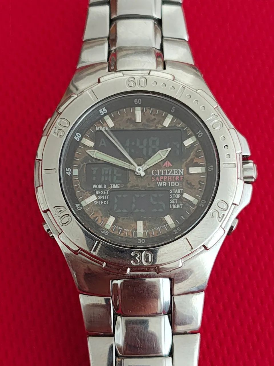 Relógio Citizen C460 Sapphire World Time