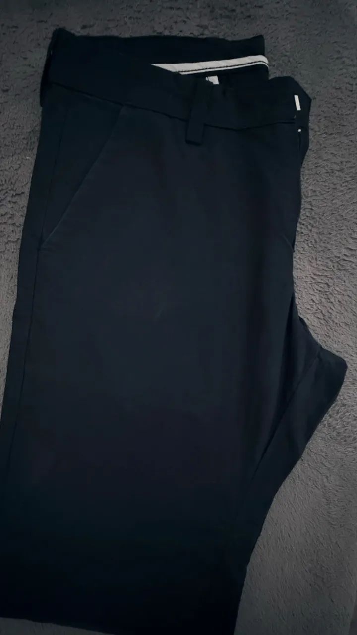 Calça social tecido grosso