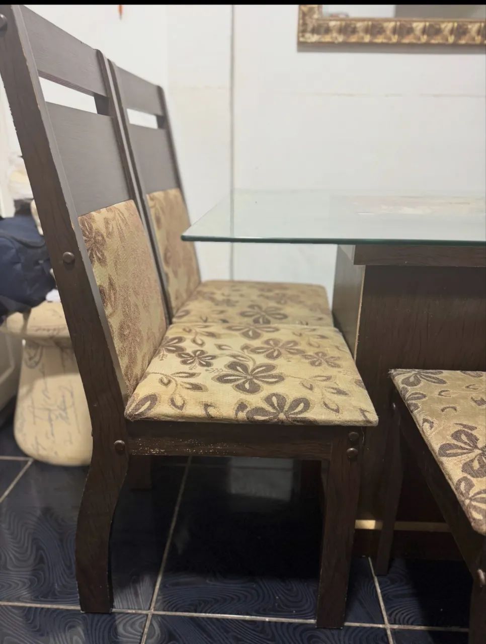 Mesa de vidro de 4 lugares - Foto 4