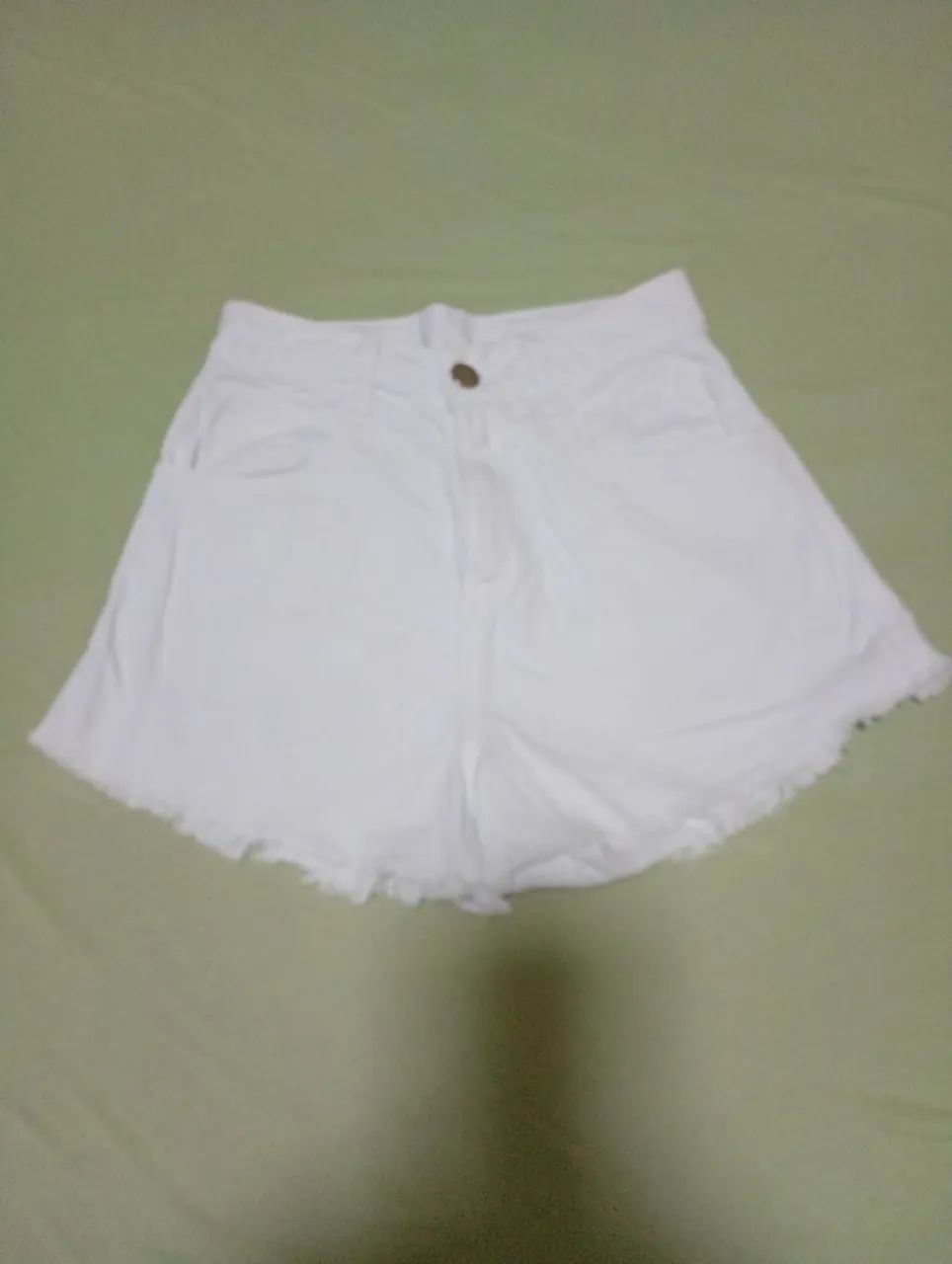 Short sarja branco 