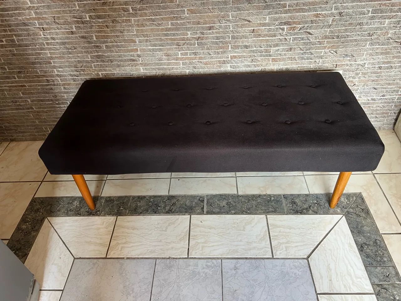 Banco capitonê preto  - Foto 4