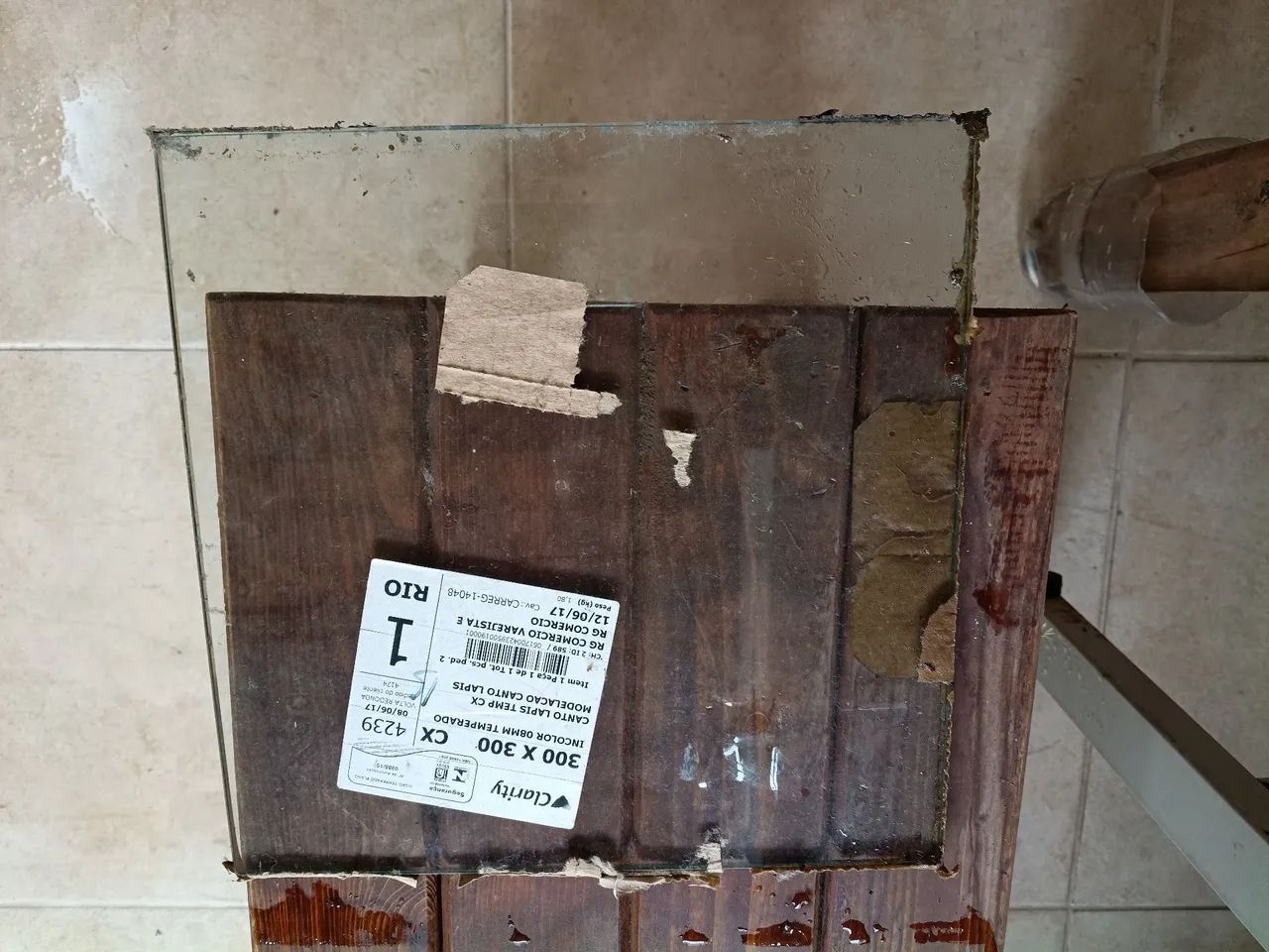 Prateleiras de vidro temperado 3 peças 