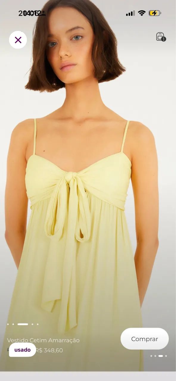 Vestido Farm Cetim - Foto 3