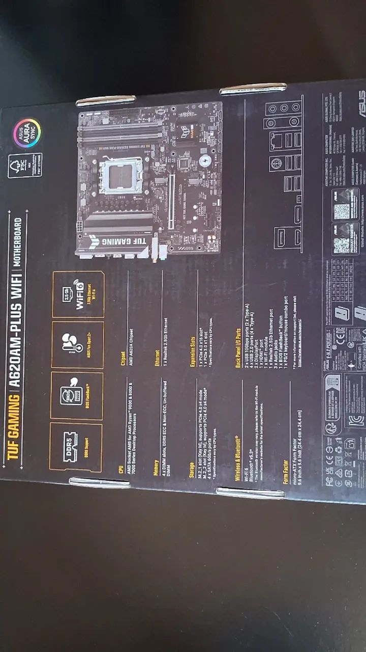 Placa -mãe ASUS TUF B550M-Plus Am5 - Foto 2