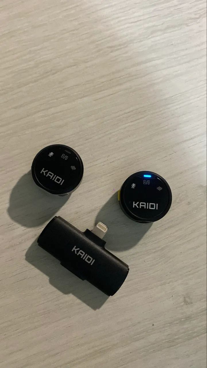 Microfone sem fio de lapela KAIDI - Foto 4