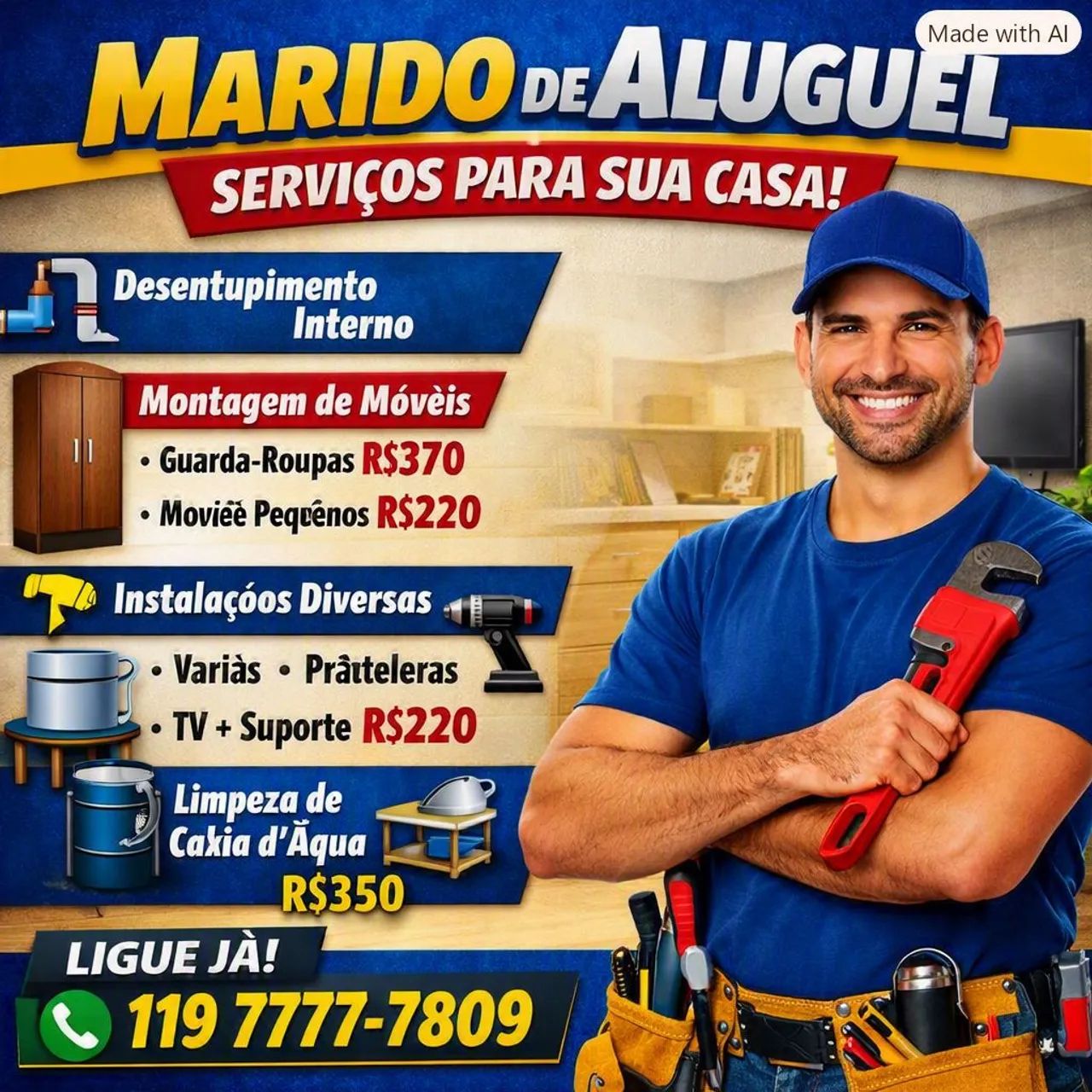 Marido de Aluguel - Reparos em Geral 