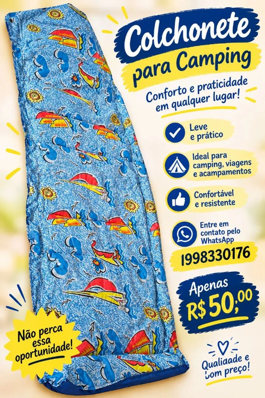 Colchonete para acampar