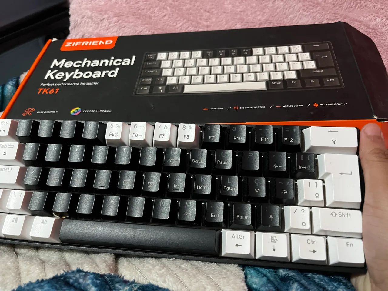 TECLADO MECÂNICO zifriend tk61 - Periféricos e Acessórios de