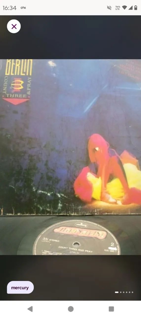 DISCO DE VINIL BERLIN" COUNT TREE AND PRAY  1986"