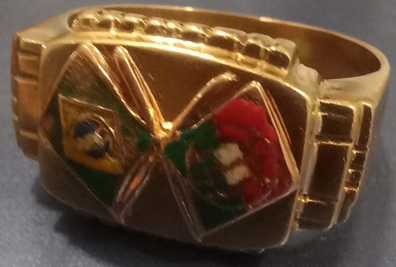 Anel ouro portugues 18 k - Foto 3