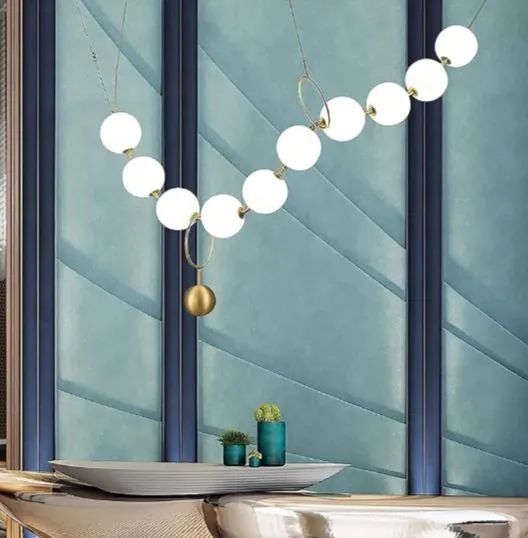 LUSTRE PÉROLAS LUXO MODERNO  - Foto 3