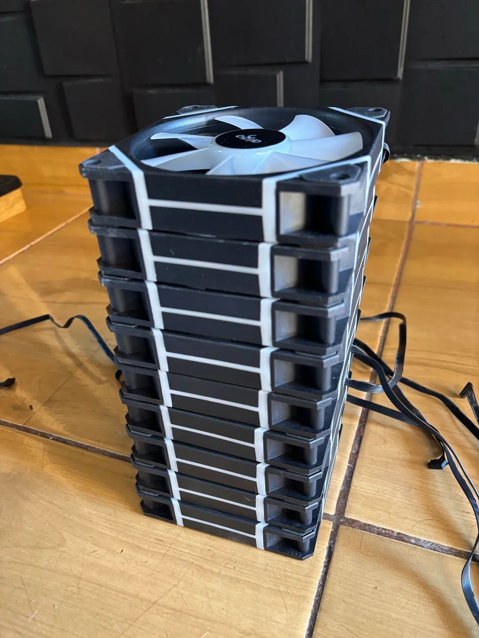Kit 10 Fans Aigo 12 Pro ARGB  - Foto 2