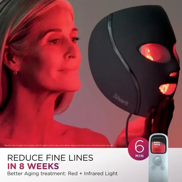 Lacrado - Shark Cryoglow Máscara Facial Led E Tratamento Frio Olheiras - Foto 2