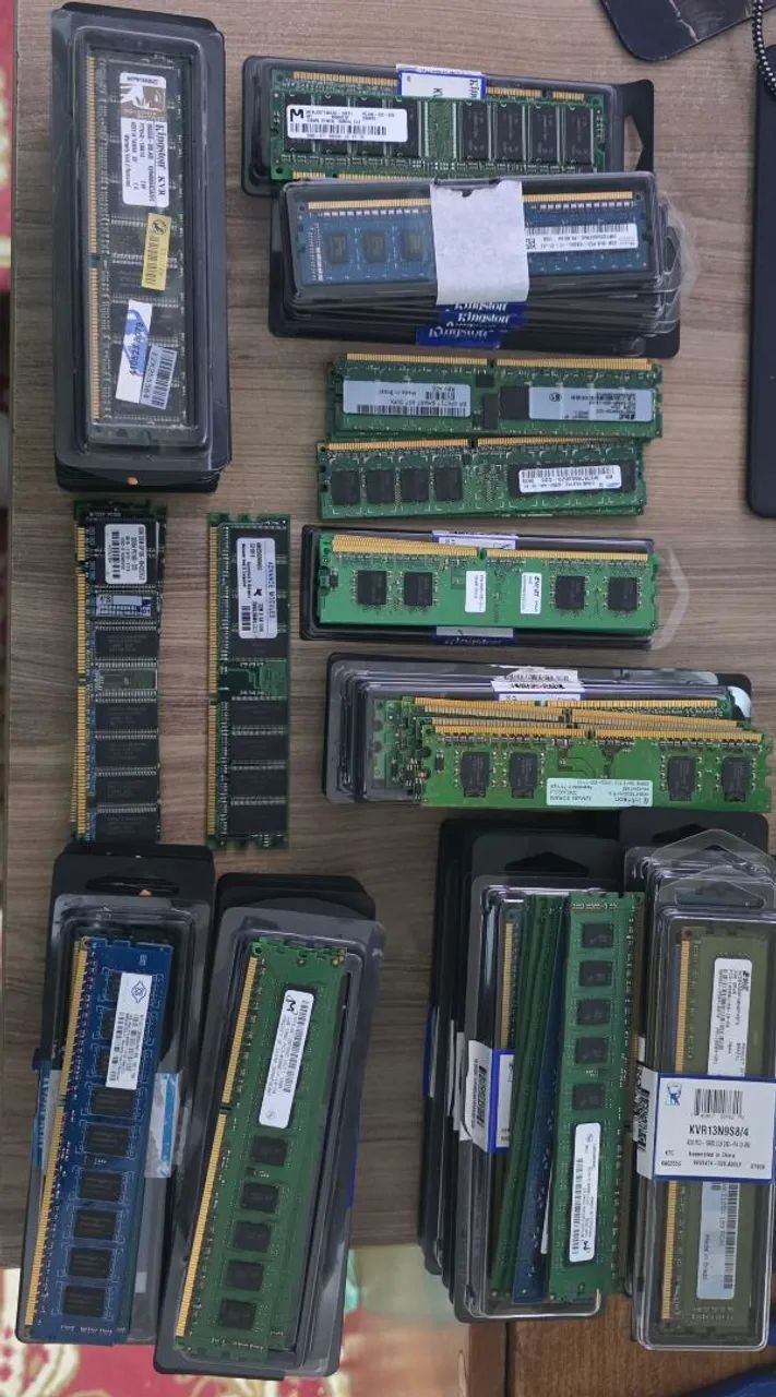 Lote 86 Memorias DDR/DDR2 e DDR3