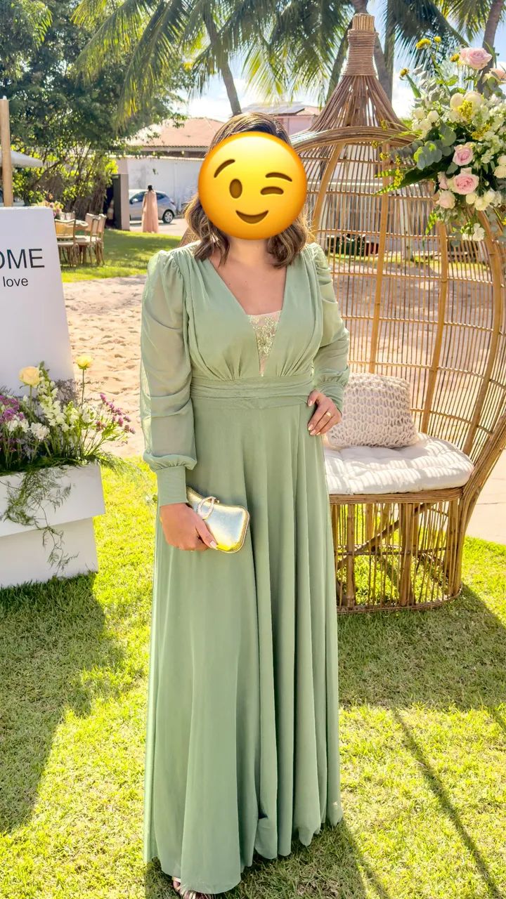 Vestido verde oliva