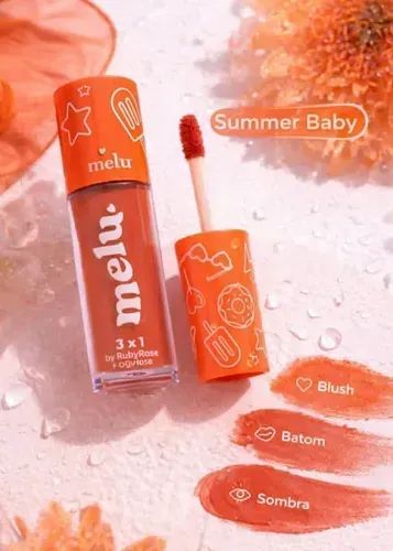 3 em 1 Melu - Blush, Batom e Sombra - Foto 2