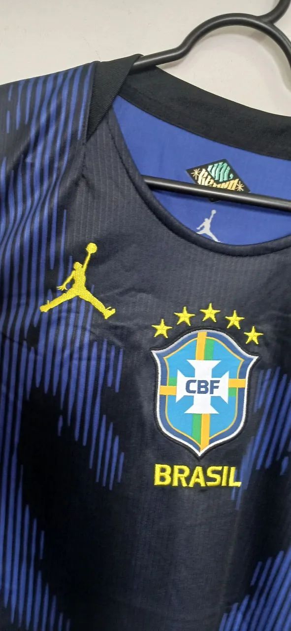 Nova camisa azul seleção Brasileira 1:1 M e GG - Foto 3