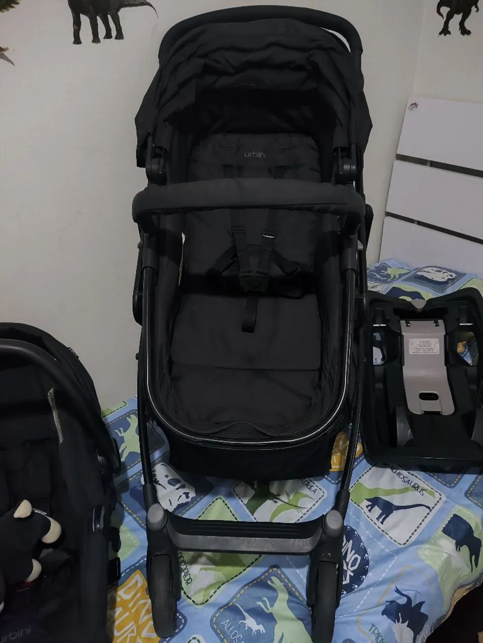 Carrinho Travel System URBINI IMPORTADO + Bebê Conforto + Base Veicular ? completo - Foto 4