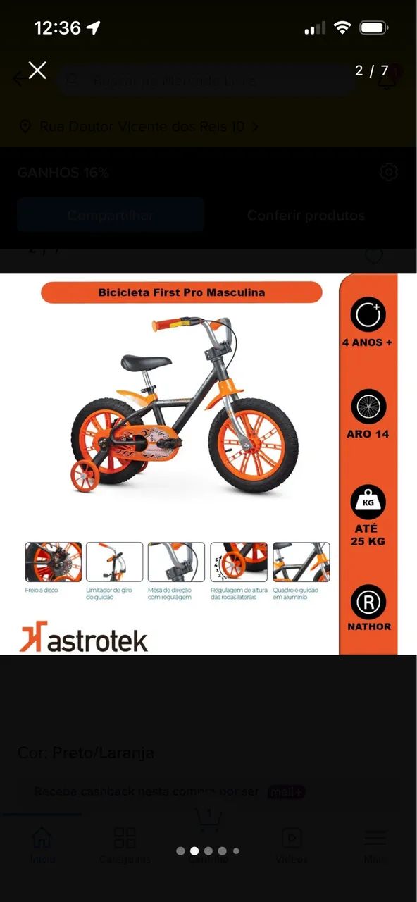 Bicicleta infantil  - Foto 4