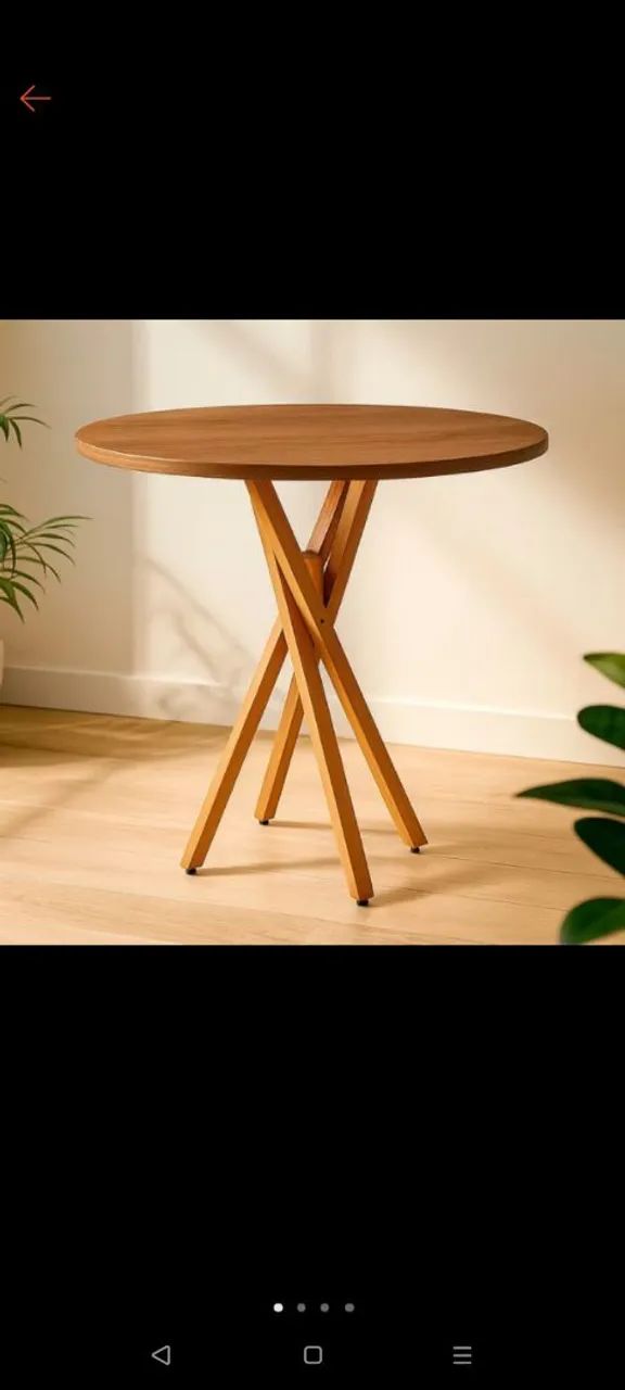 Mesa de jantar redonda 80cm
