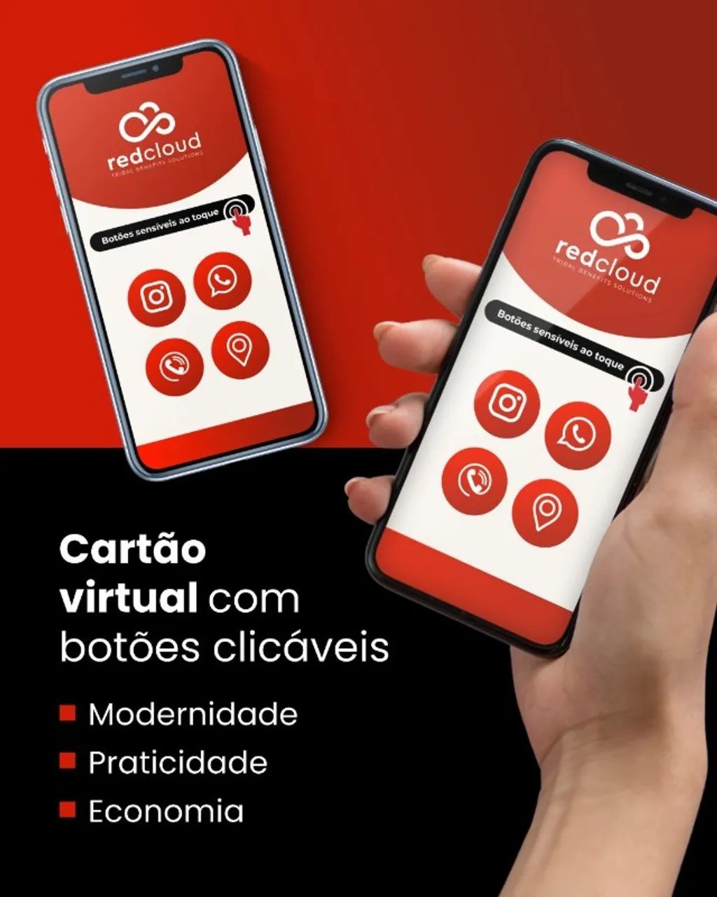 Cartão Virtual para Whatsapp com Botões Clicáveis - Foto 3