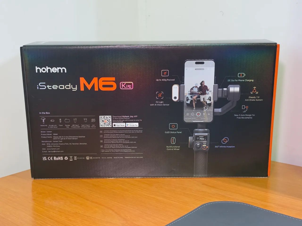 SUPER Gimbal PROFISSIONAL Hohem M6 Kit - Foto 6