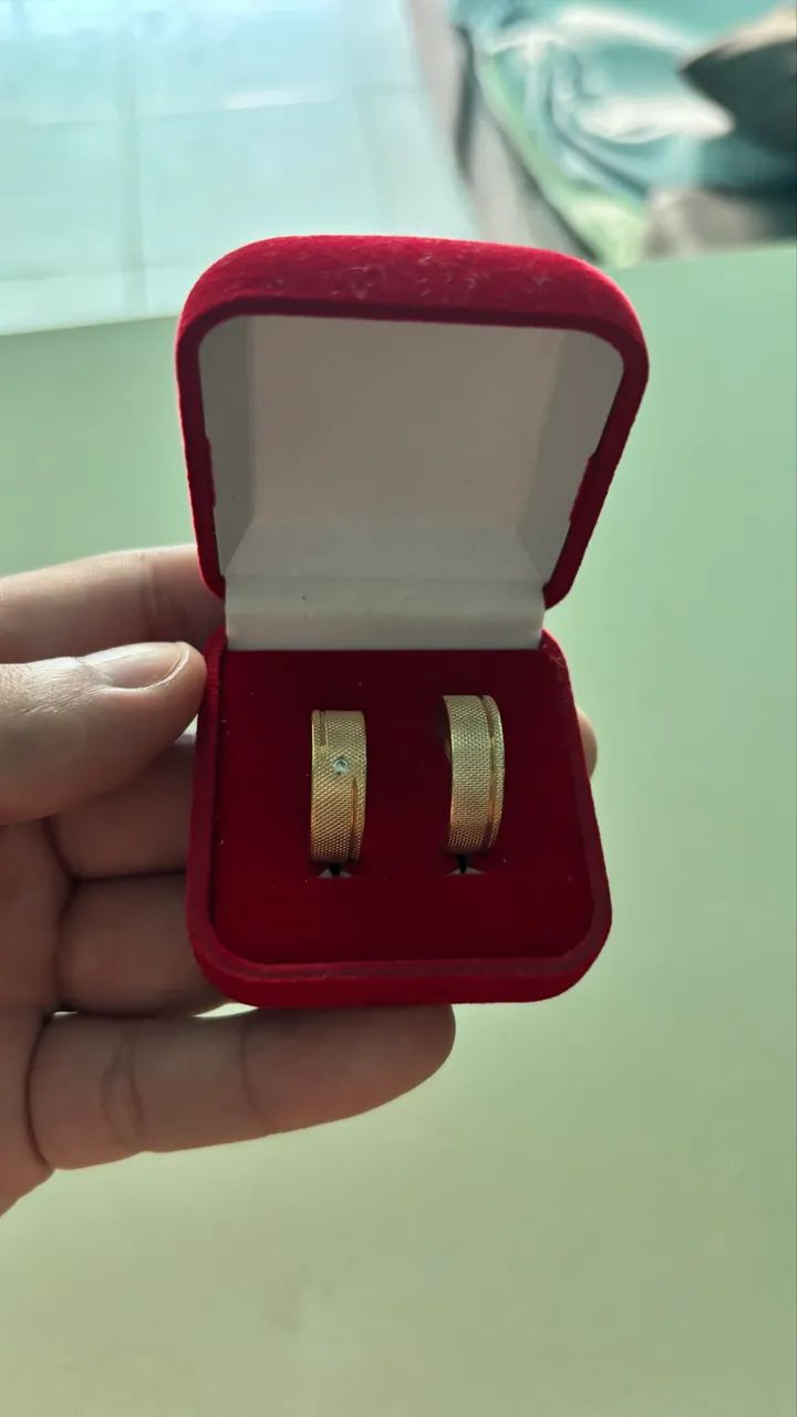 Alianças banhada a ouro  - Foto 3