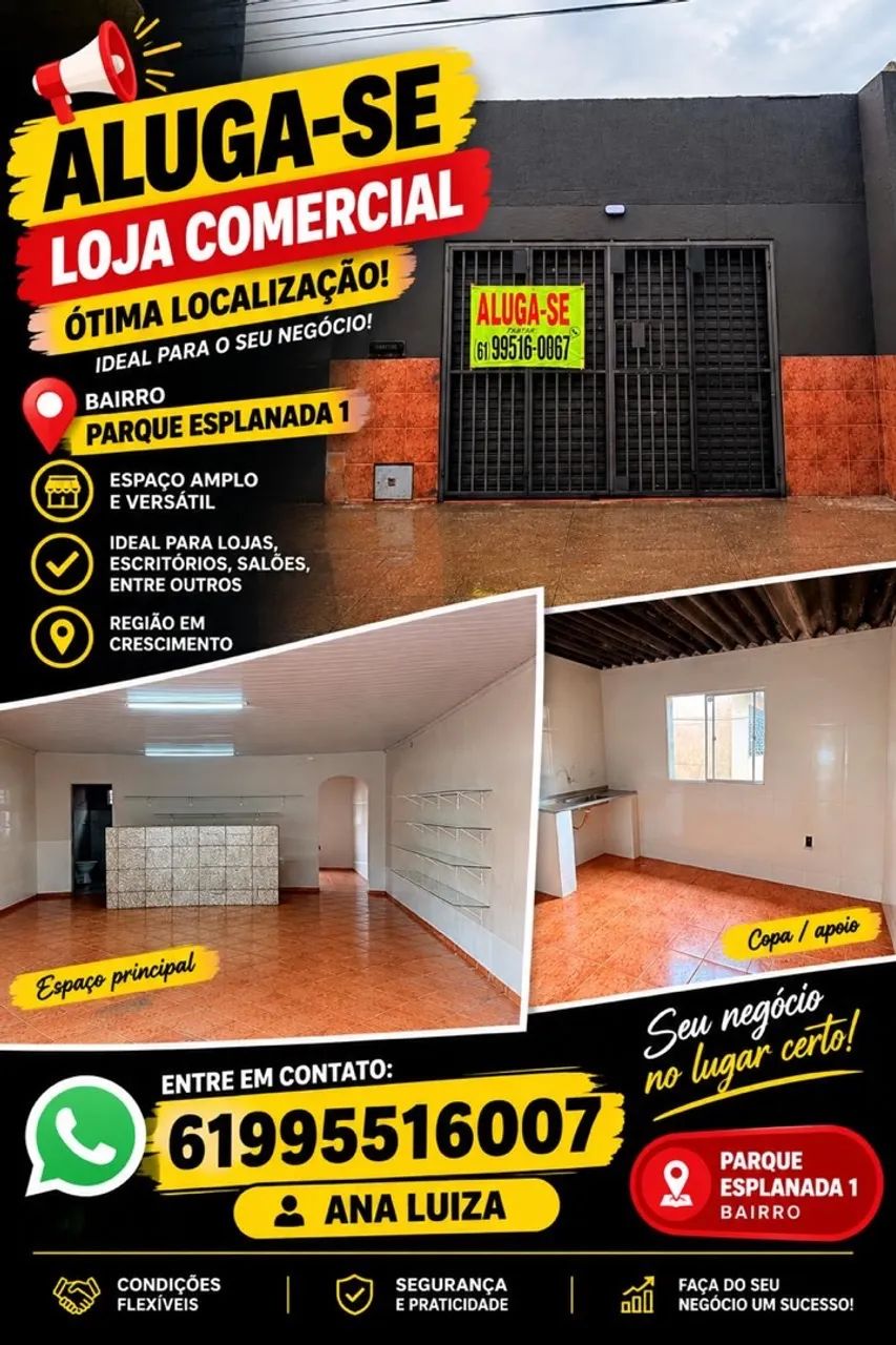 Alugo loja comercial parque esplanada 1- valparaiso