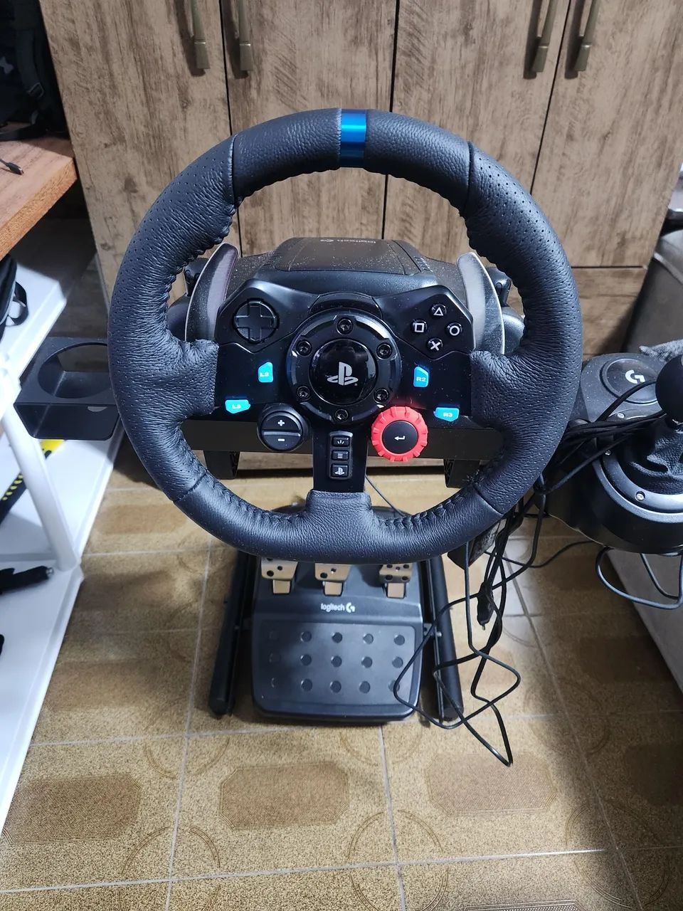 Volante G29 (Playstation/PC) + Câmbio + Suporte