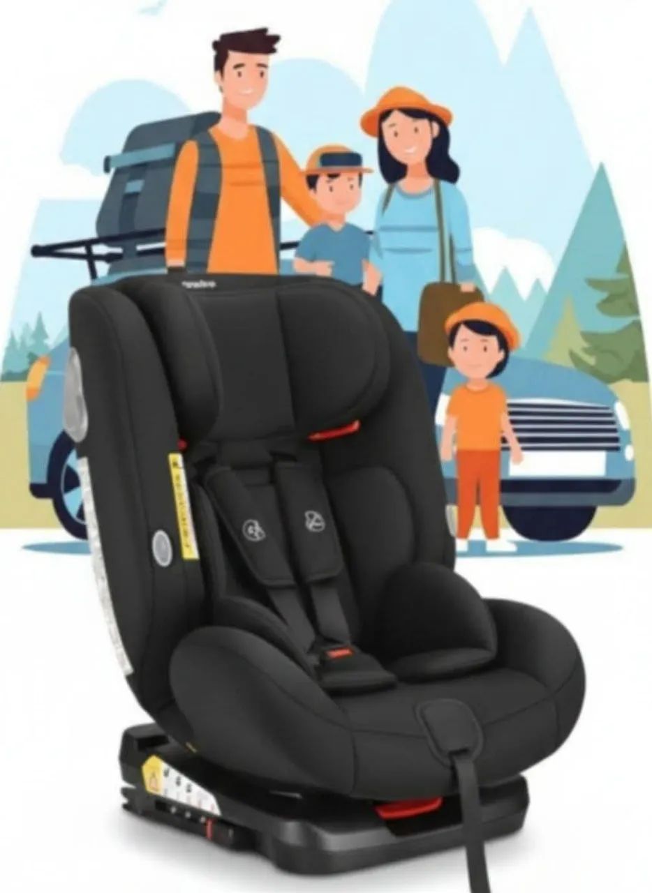 Cadeirinha de Auto Multikids Baby de 0 à 36kg Com Isofix Gira 360° Graus Super Reclinável! - Foto 2