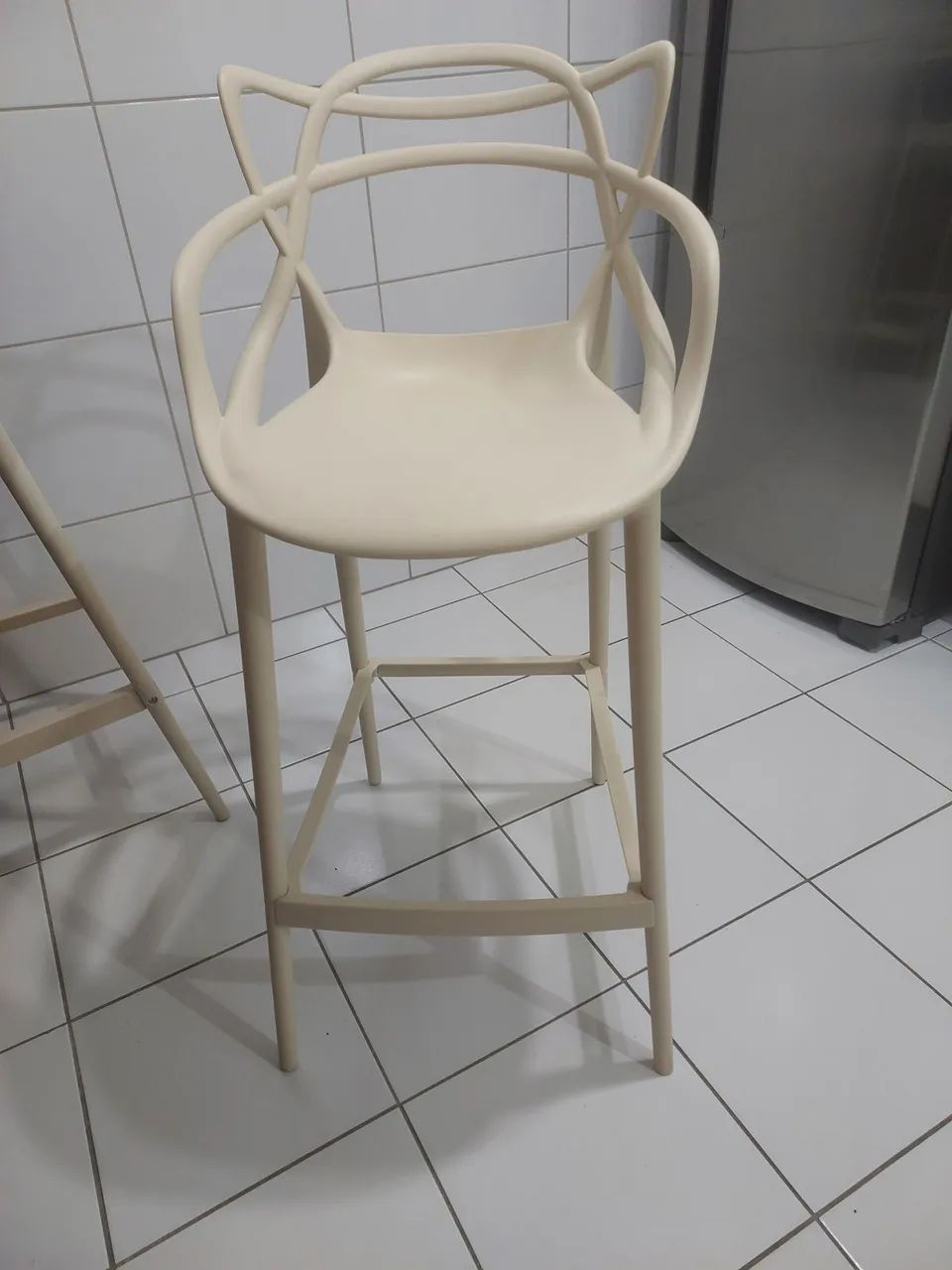 Conjunto Cadeira Marfim Polipropileno Allegra - Foto 3