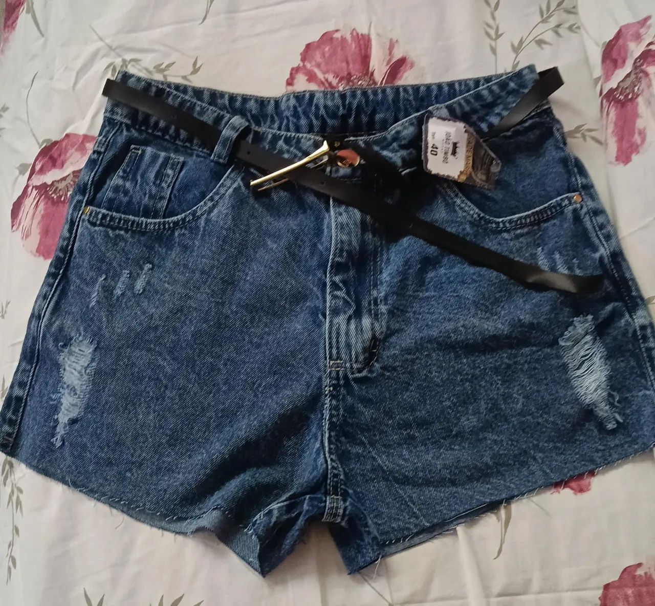 Short jeans sem lycra 42 - Foto 4