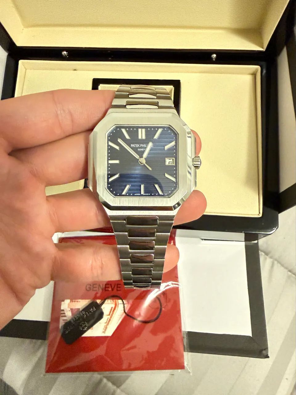 Relógio PATEK PHILIPPE Cubitus 40mm Automático Mostrador Azul (SUPER CLONE)
