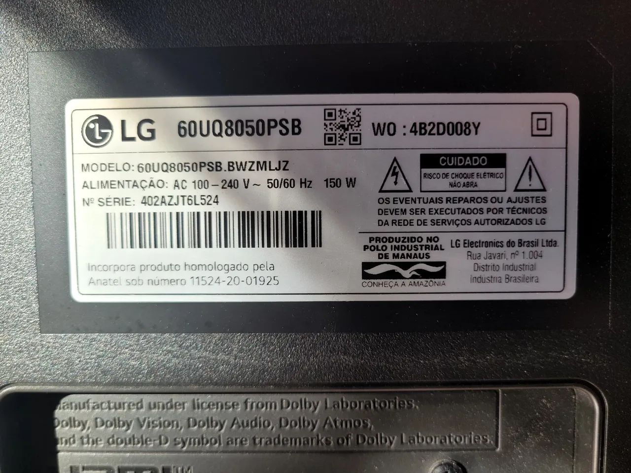 Tv LG 60 polegadas 4k para retirada de peças  - Foto 2