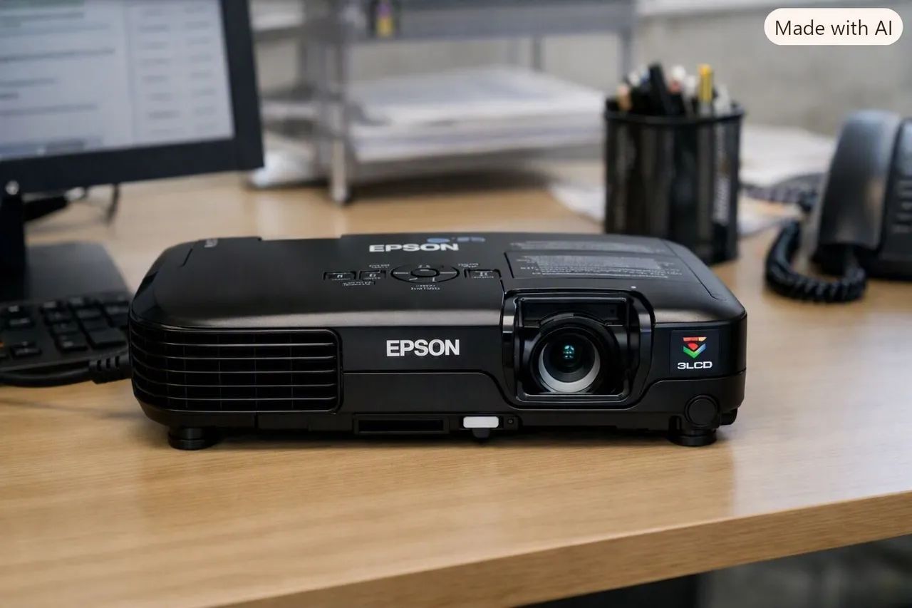 Projetor Epson Powerlite S10+ Usado com controle.  - Foto 3