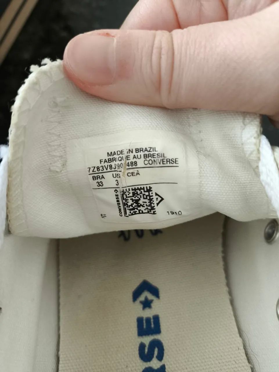 Tênis Converse All Star Original Branco Cano Baixo - Foto 4