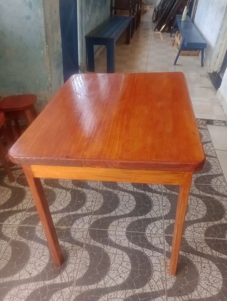 Mesa de madeira maciça nova 399,00 - Foto 2