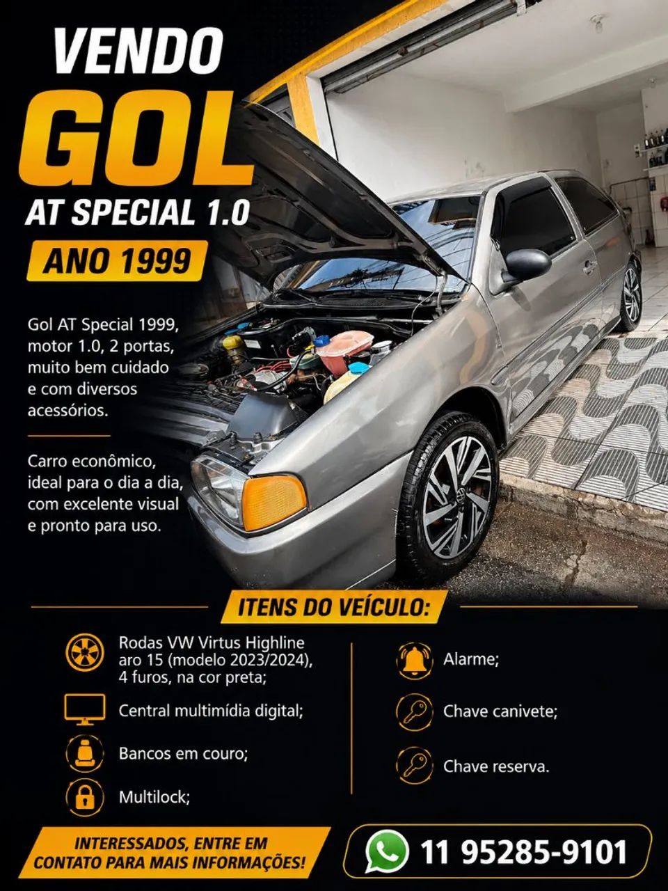 Volkswagen Gol Geração II Special 1.0 8V 58cv Gasolina Mec. 2P 1999