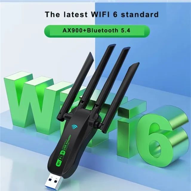 Adaptador USB WiFi 6, AX900 + Bluetooth 5.4 - Foto 4