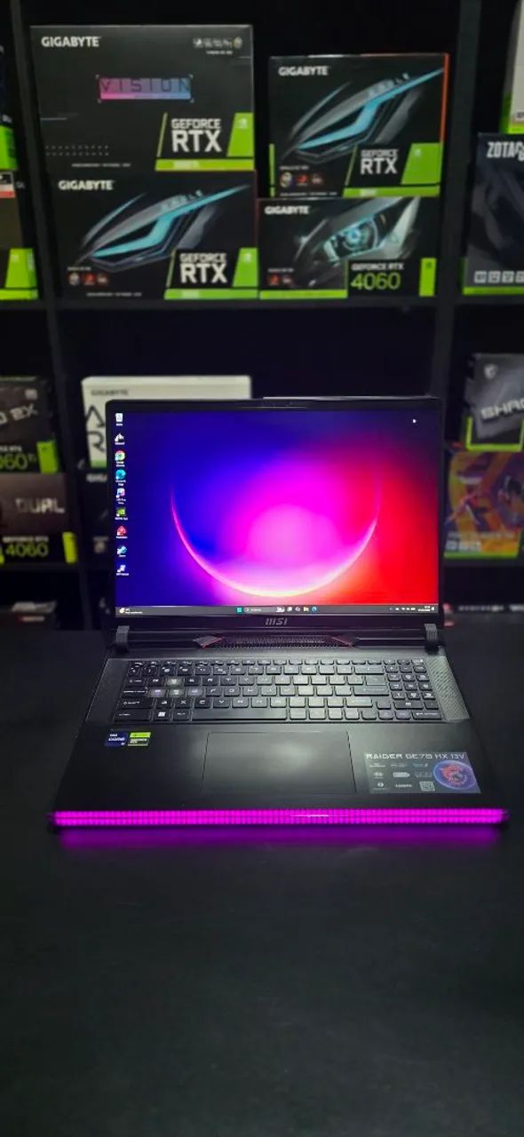Notebook Gamer MSI Raider i9 13°HX + RTX 4070 - Foto 4
