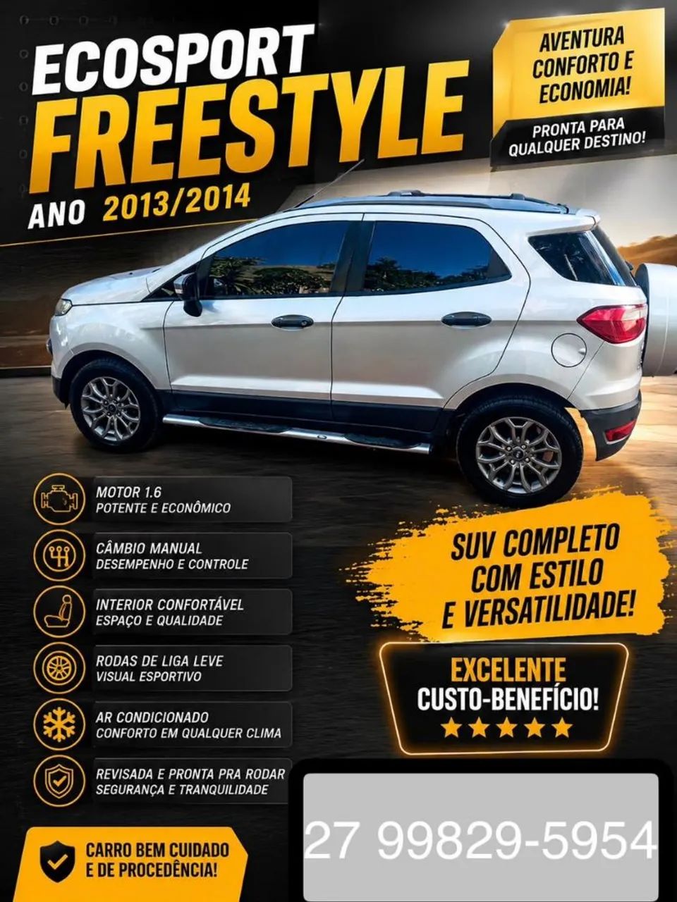 Ford Ecosport EcoSport FREESTYLE 1.6 16V Flex 5p 2014