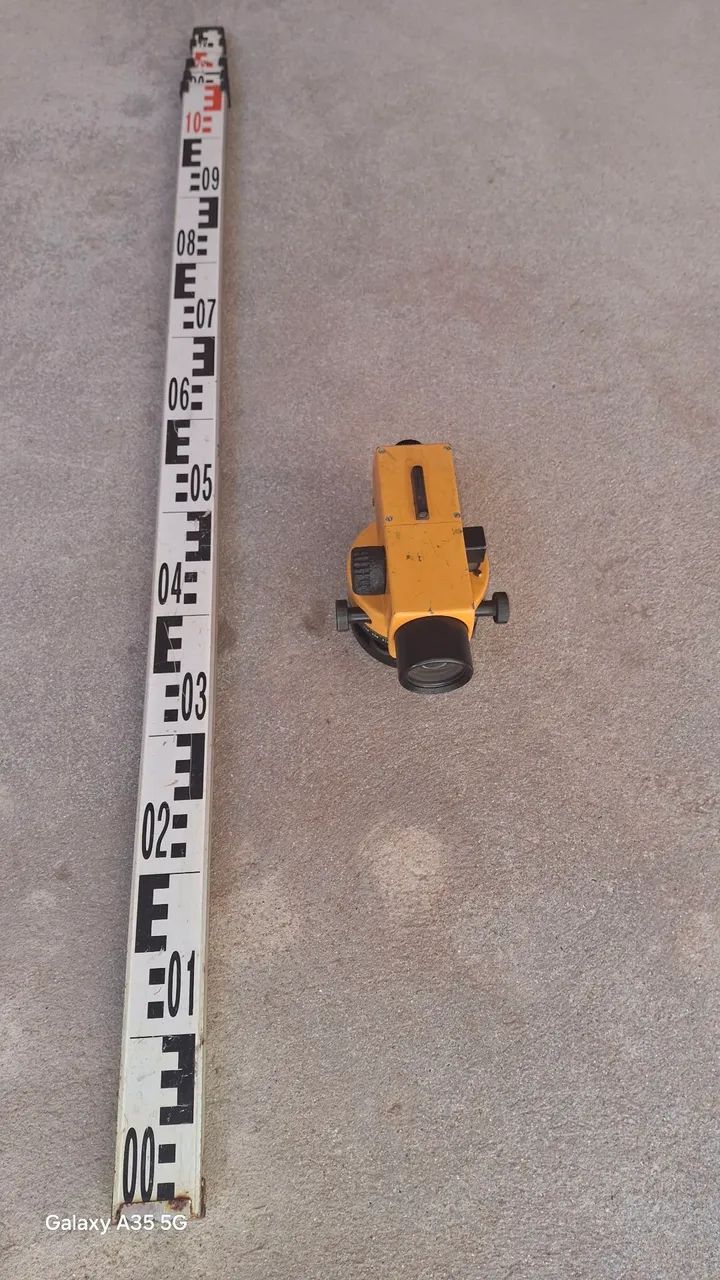 Nivel óptico topografia e Mira de alumínio  - Foto 4