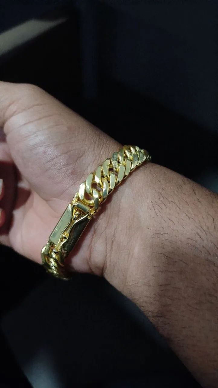 Pulseira banhado a ouro  - Foto 3