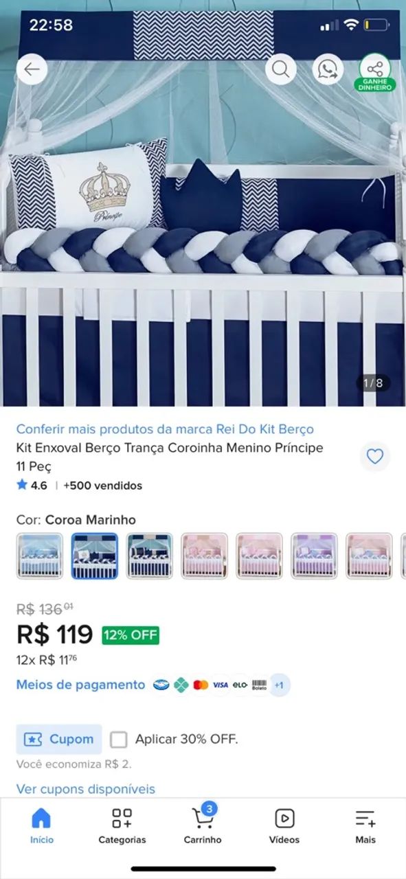 Kit berço completo - Foto 2