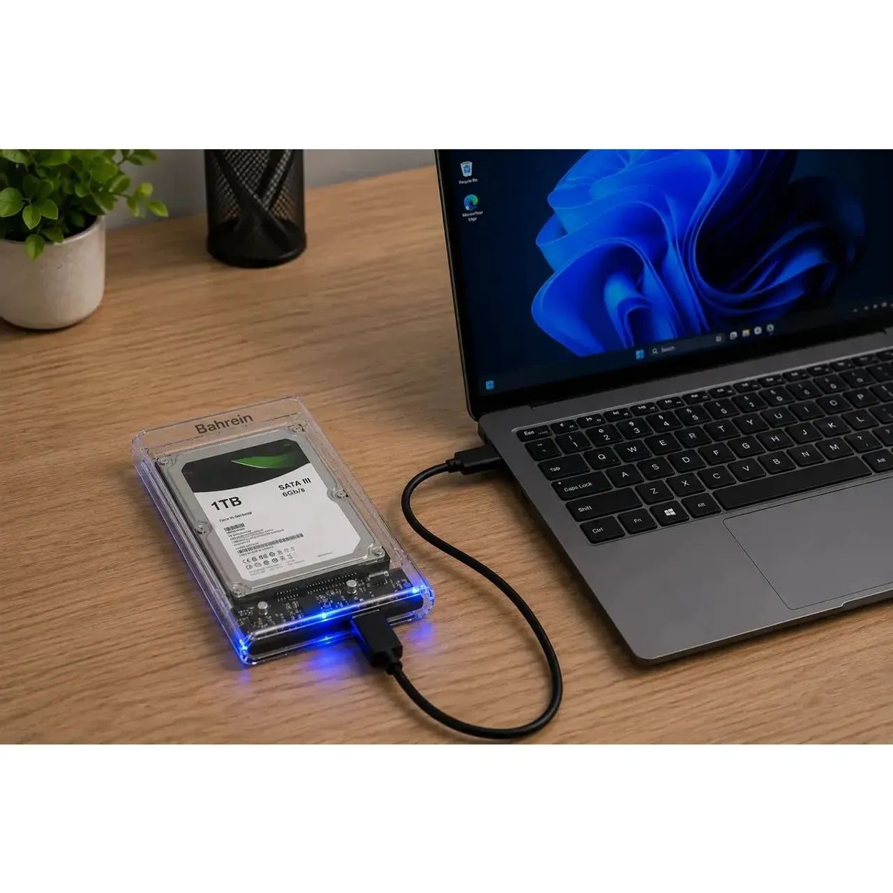 Case Para HD Externo USB 3.0 Para HD/SSD SATA 2,5" | PC - Notebook - Consoles - Foto 3