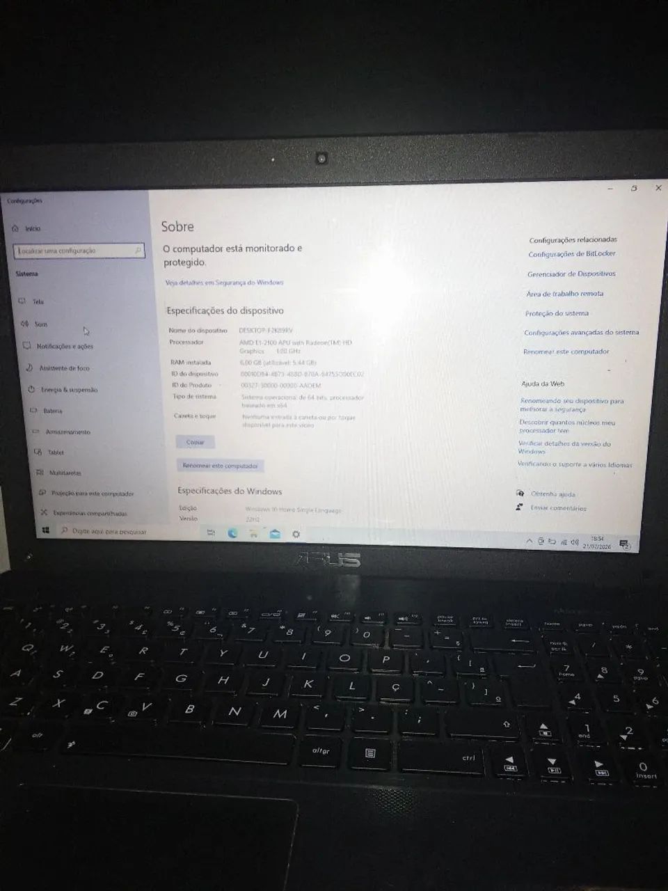 Notebook ASUS - Foto 3