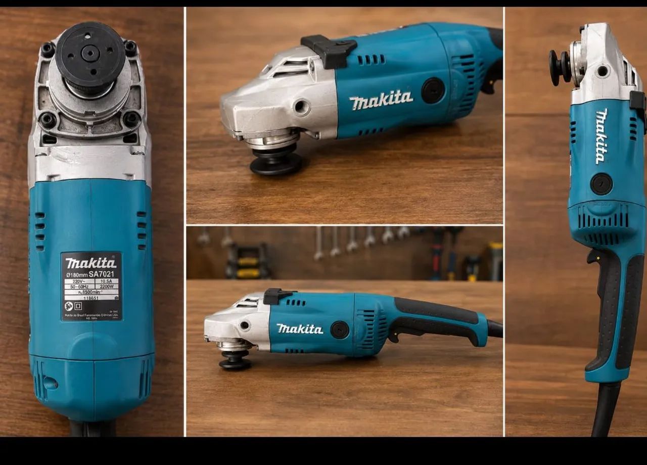 Lixadeira Angular Makita 7 polegadas SA *W - Foto 2