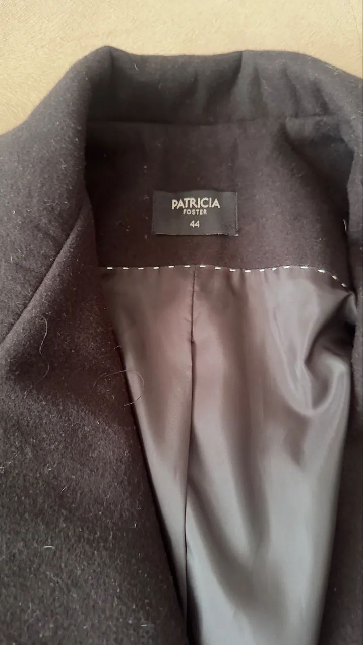 Casaco feminino de alfaiataria - preto - Foto 2